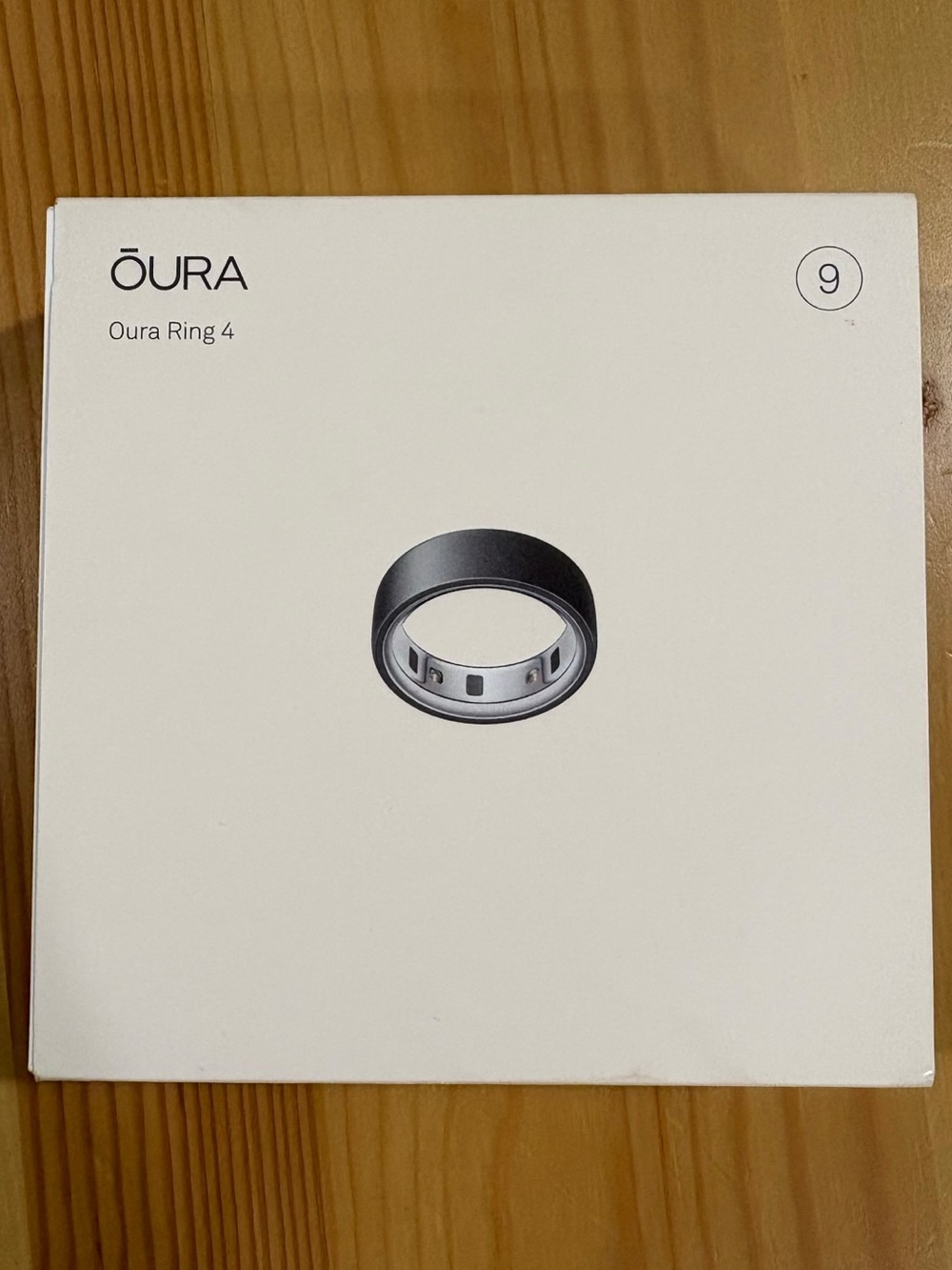 OURA Ring 4 - Stealth - Size 9